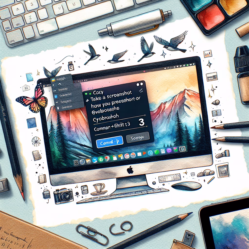 How to take screenshotng on Mac?
